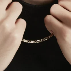 Discount Histoire d'Or Collier Danae Plaquette Or Bicolore