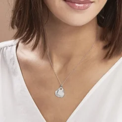 Hot Histoire d'Or Collier Danael Argent Blanc Oxyde De Zirconium