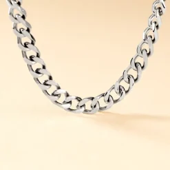 Sale Histoire d'Or Collier Daniel Acier Blanc