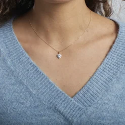 Sale Histoire d'Or Collier Dari Or Blanc Oxyde De Zirconium