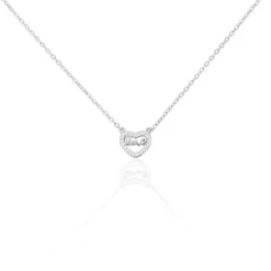 Histoire d'Or Collier Delicata Argent Blanc Oxyde De Zirconium* Colliers|Colliers