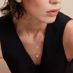 Online Histoire d'Or Collier Delicatesse Or Jaune Diamant