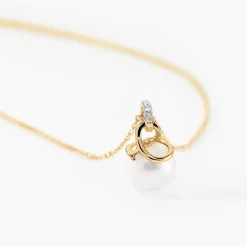 Histoire d'Or Collier Delight Or Jaune Perle De Culture Et Diamant* Colliers|Colliers