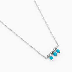Histoire d'Or Collier Della Argent Blanc Turquoise* Colliers|Colliers