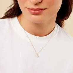 Outlet Histoire d'Or Collier Derby Or Jaune Oxyde De Zirconium