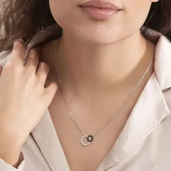 New Histoire d'Or Collier Diana Argent Blanc Oxyde De Zirconium