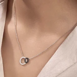 New Histoire d'Or Collier Diana Argent Blanc Oxyde De Zirconium