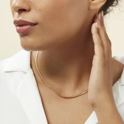 Histoire d'Or Collier Doline Maille Anglaise Or Jaune* Colliers|Colliers