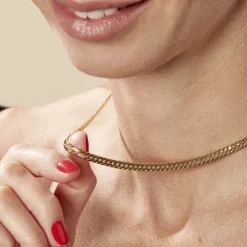 Outlet Histoire d'Or Collier Doline Maille Anglaise Or Jaune