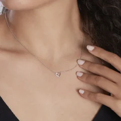 Outlet Histoire d'Or Collier Dorthea Argent Blanc Oxyde De Zirconium