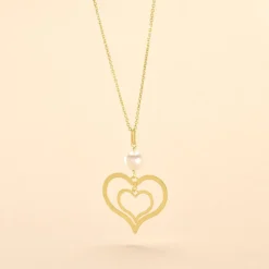 Histoire d'Or Collier Double Ajoure Or Jaune Perle De Culture* Colliers|Colliers