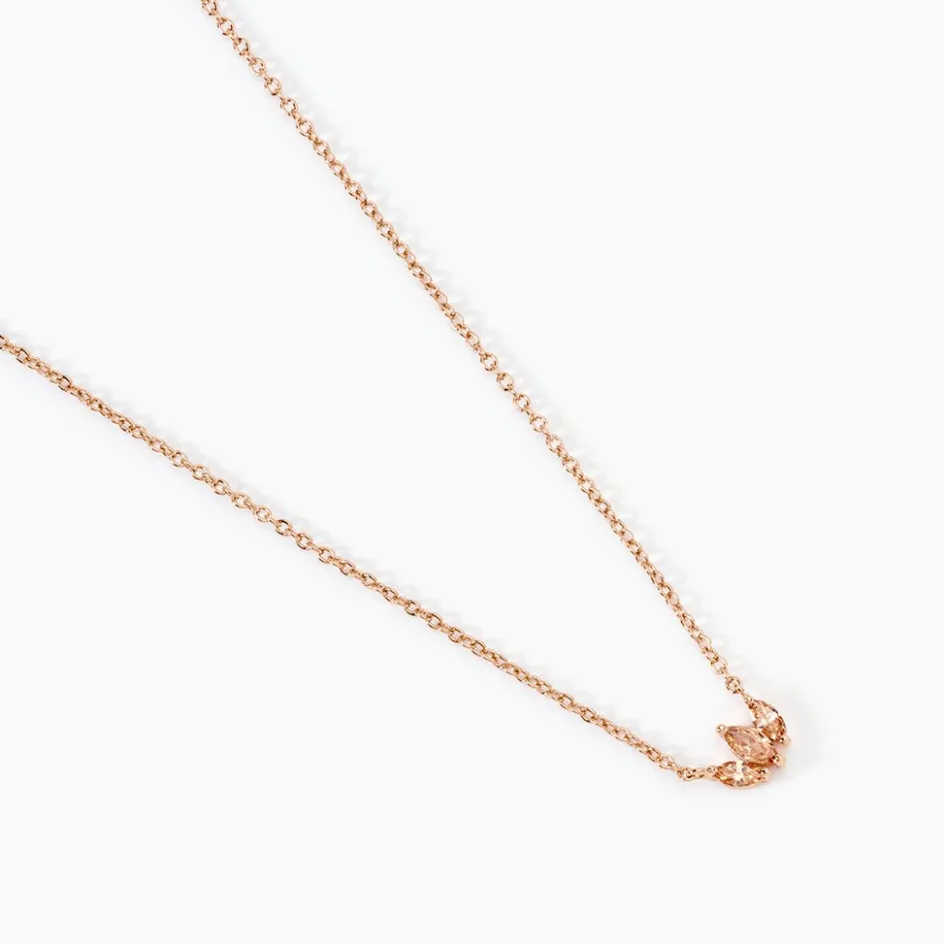 Hot Histoire d'Or Collier Duchesse Argent Rose Oxyde De Zirconium