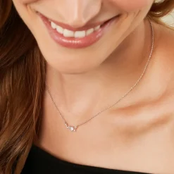 Histoire d'Or Collier Eclat d'Aurore Argent Blanc Oxyde De Zirconium* Colliers|Colliers