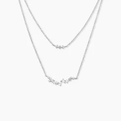 Discount Histoire d'Or Collier Eclat d'Aurore Argent Blanc Oxyde De Zirconium