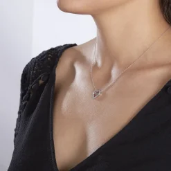 Histoire d'Or Collier Elansa Argent Blanc Oxyde De Zirconium