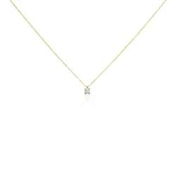 New Histoire d'Or Collier Elfa Or Jaune Diamant