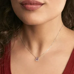 New Histoire d'Or Collier Eliana Or Blanc Amethyste Et Oxyde De Zirconium or blanc amethyste violette