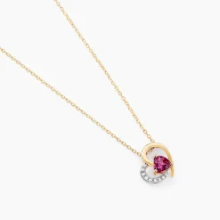 Histoire d'Or Collier Eliana Or Jaune Rhodolite Oxyde De Zirconium* Colliers|Colliers