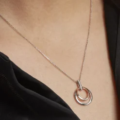 New Histoire d'Or Collier Eloisia Or Bicolore Diamant