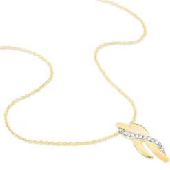 Online Histoire d'Or Collier Ester Or Jaune Diamant