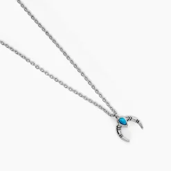 Sale Histoire d'Or Collier Estrid Argent Blanc Turquoise