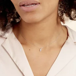 Histoire d'Or Collier Eternite Or Blanc Diamant* Colliers|Colliers