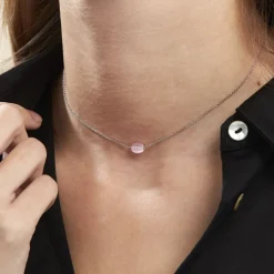 Histoire d'Or Collier Evren Argent Blanc Quartz Rose* Colliers|Ras De Cou