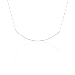 Histoire d'Or Collier Fanchette Or Blanc Diamant* Colliers|Colliers