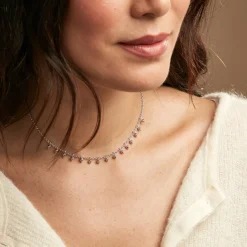 Outlet Histoire d'Or Collier Fancy Argent Blanc