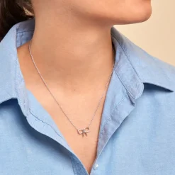 Online Histoire d'Or Collier Fatim Argent Blanc