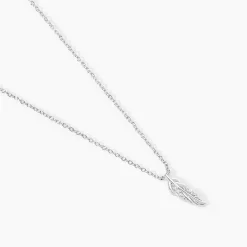 Histoire d'Or Collier Feath Argent Blanc Oxyde De Zirconium