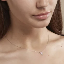 Outlet Histoire d'Or Collier Fee Or Blanc Diamant