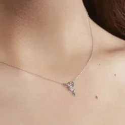 Outlet Histoire d'Or Collier Fee Or Blanc Diamant