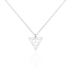 Hot Histoire d'Or Collier Fidela Argent Blanc