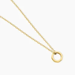 Hot Histoire d'Or Collier Fino Acier Jaune