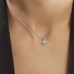 Histoire d'Or Collier Flocon Argent Blanc Oxyde De Zirconium* Colliers|Colliers