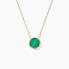 Hot Histoire d'Or Collier Florica Or Jaune Malachite