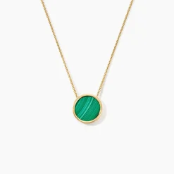 Hot Histoire d'Or Collier Florica Or Jaune Malachite