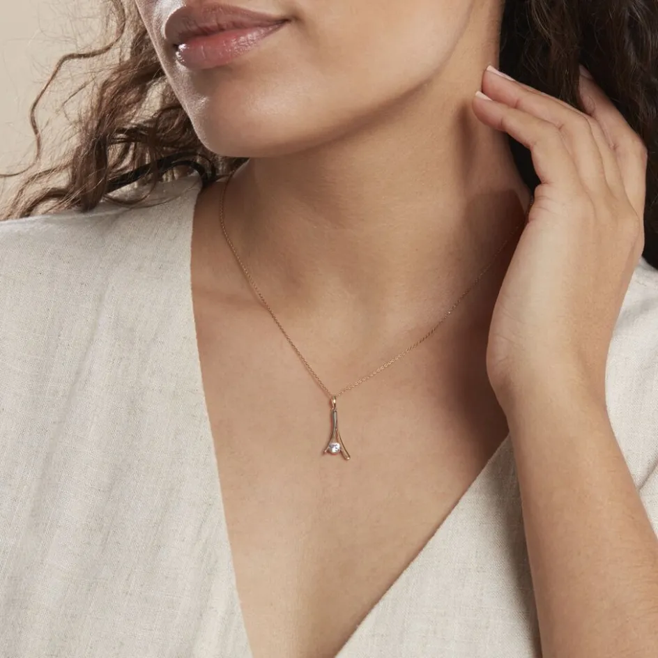 Histoire d'Or Collier Formev Or Bicolore Oxyde De Zirconium* Colliers|Colliers