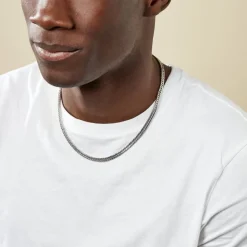 Sale Histoire d'Or Collier Frederic Acier Blanc