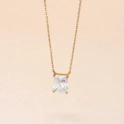 Outlet Histoire d'Or Collier Gatsby Or Jaune Oxyde De Zirconium