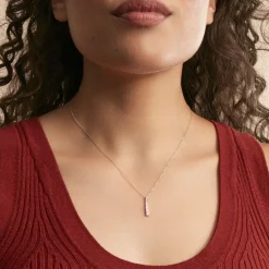 Discount Histoire d'Or Collier Georas Or Blanc Oxyde