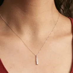 Discount Histoire d'Or Collier Georas Or Blanc Oxyde