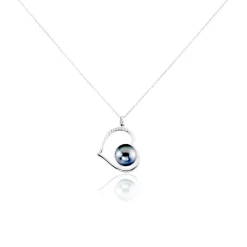 Histoire d'Or Collier Gian Or Blanc Perle De Tahiti Diamant* Colliers|Colliers