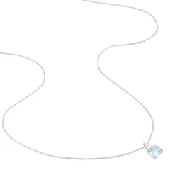 Histoire d'Or Collier Giana Or Blanc Topaze Et Oxyde De Zirconium* Colliers|Colliers