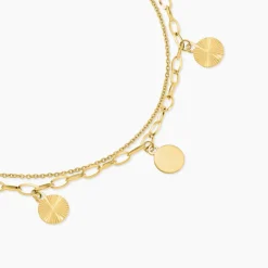 Histoire d'Or Collier Gili Acier Jaune* Colliers|Colliers