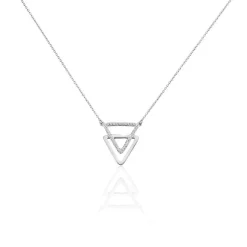 Histoire d'Or Collier Glorya Argent Blanc Oxyde De Zirconium* Colliers|Colliers