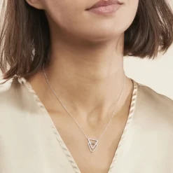 Histoire d'Or Collier Glorya Argent Blanc Oxyde De Zirconium* Colliers|Colliers