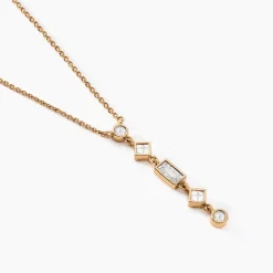 Histoire d'Or Collier Gold Chandelier Plaqué Or Doré Oxyde De Zirconium* Colliers|Colliers