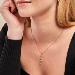 Histoire d'Or Collier Gold Chandelier Plaqué Or Doré Oxyde De Zirconium* Colliers|Colliers